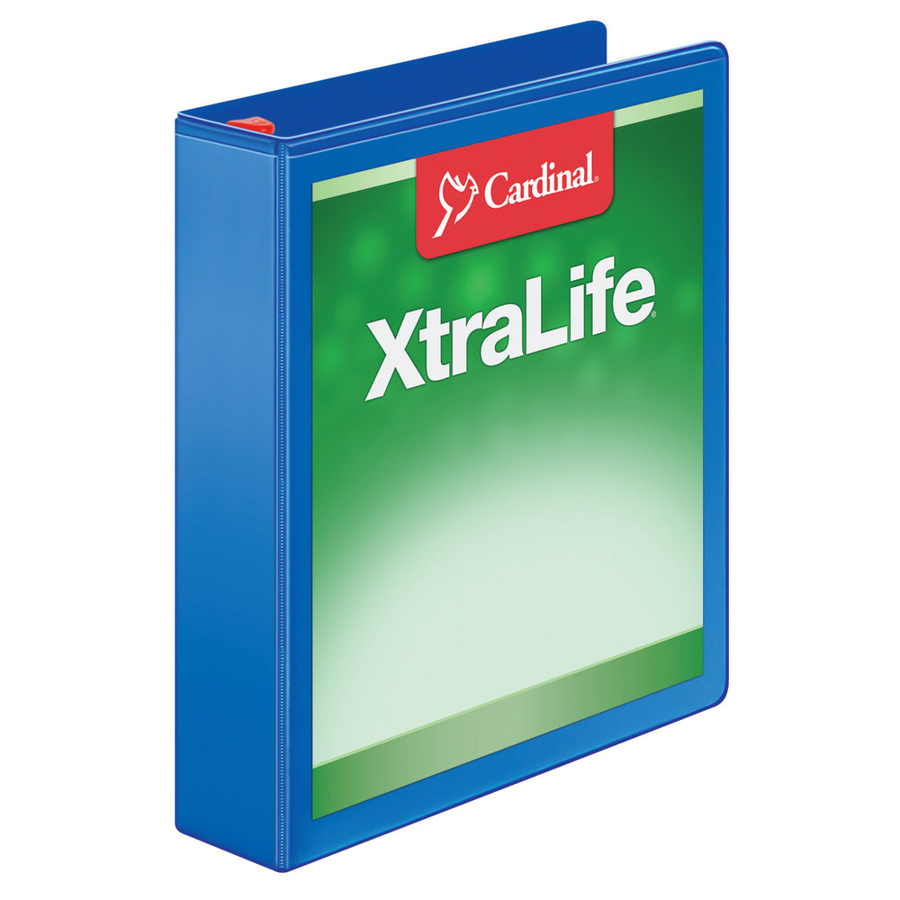 Cardinal XtraLife Locking Slant-D Ring 3-Ring Binder, 1 1/2in D-Rings, Blue