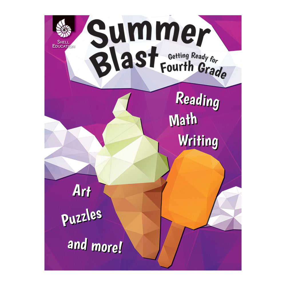 Shell Education Summer Blast Activity Book, Getting Ready For Grade 4