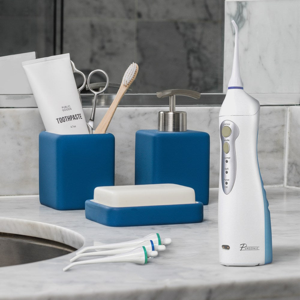 Pursonic Rechargeable Oral Irrigator, 12in, White