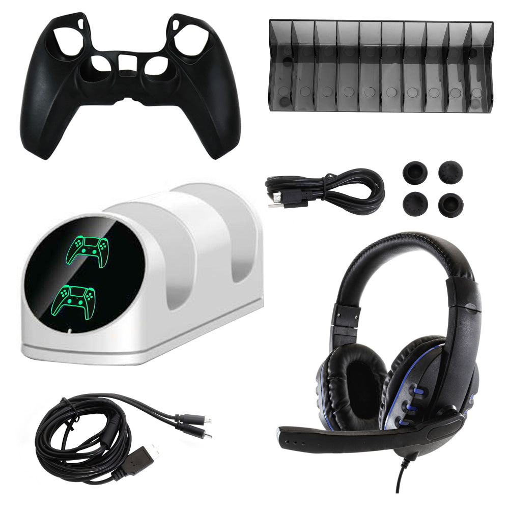 GameFitz 10-In-1 Accessories Kit For PlayStation 5