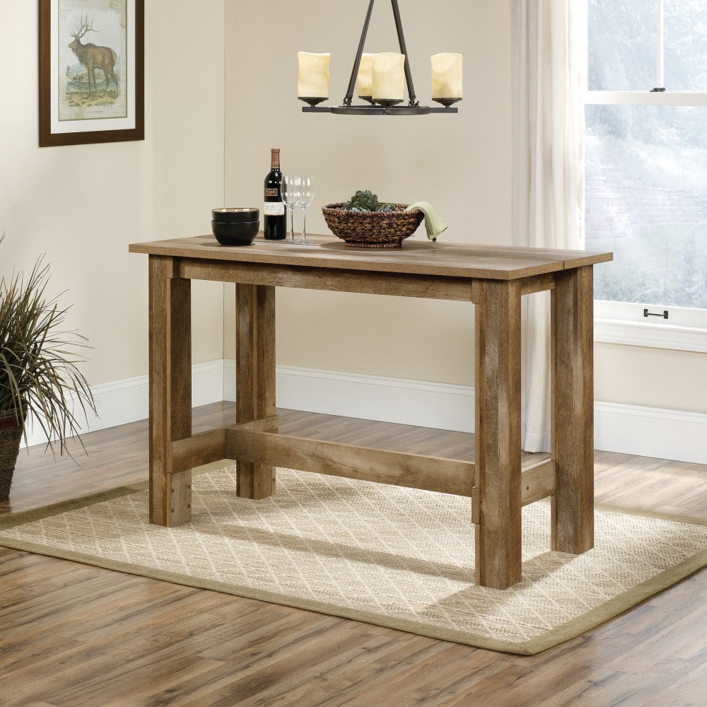 Sauder Boone Mountain Counter-Height Table, Craftsman Oak