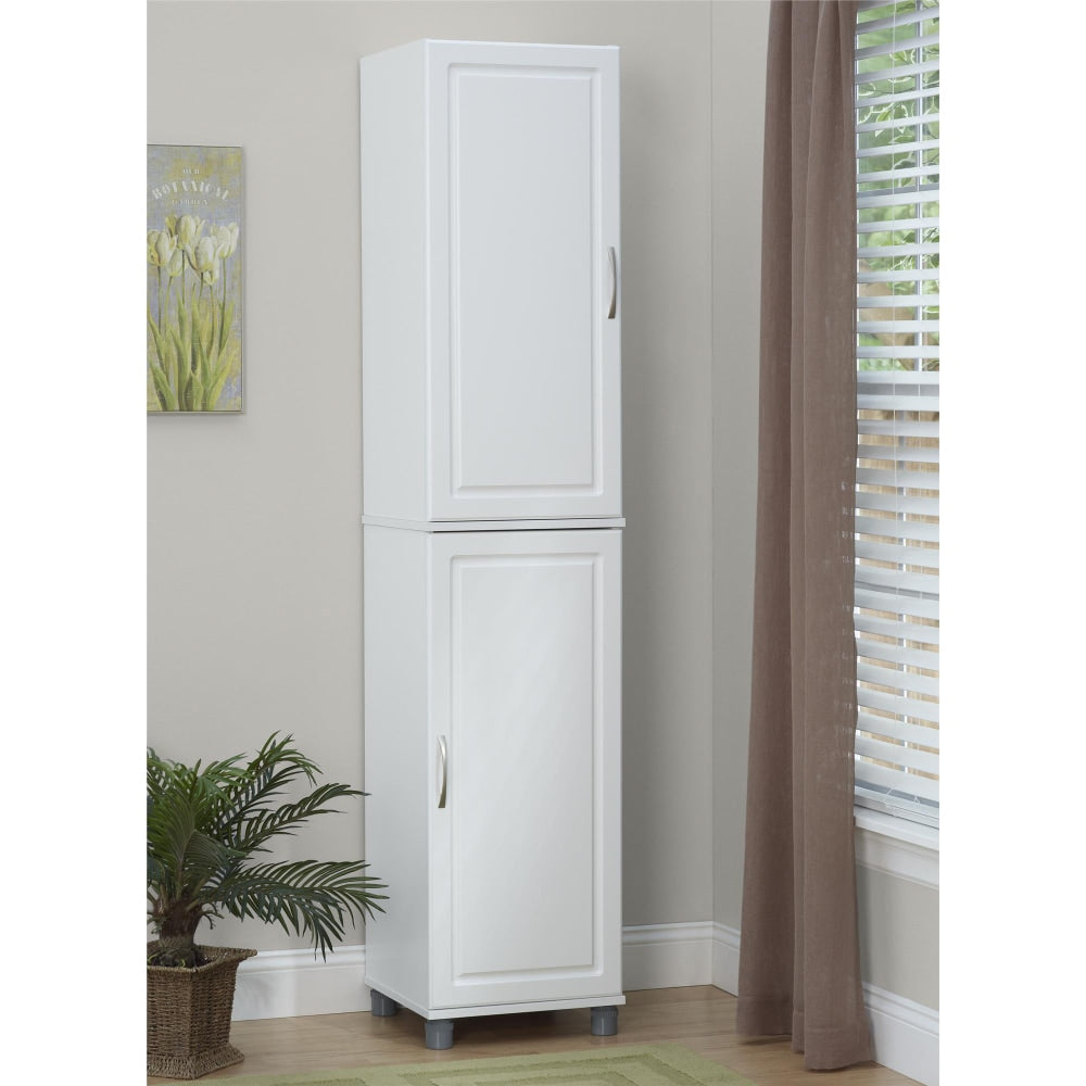 Ameriwood Home Kendall Stackable Storage Cabinet, 3 Shelves, White