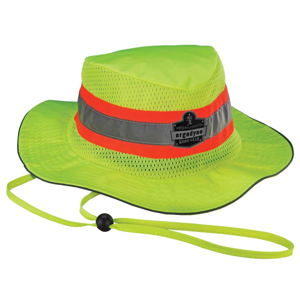 Ergodyne Chill-Its 8935MF Evaporative Microfiber Ranger Hat, Small/Medium, Lime