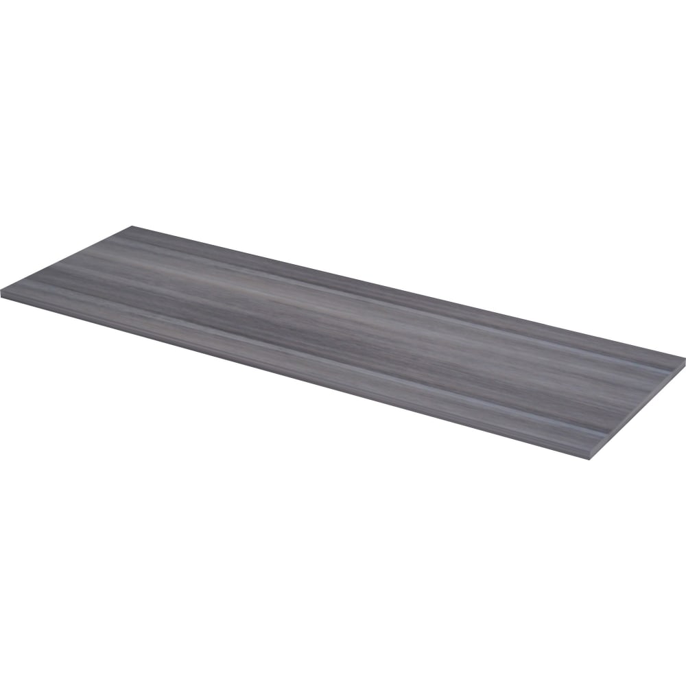 Lorell Relevance Series Tabletop - 71.6in x 24in x 1in Table Top - Straight Edge - Finish: Charcoal, Laminate