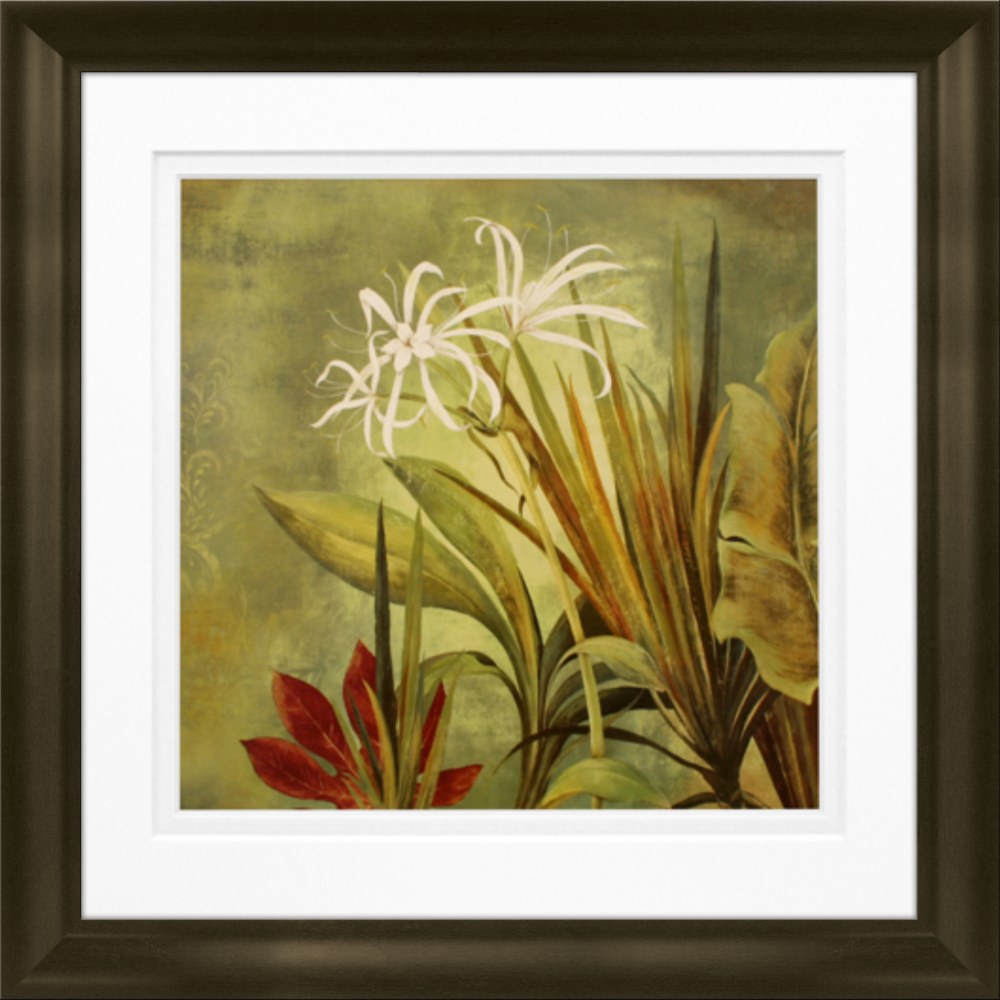 Timeless Frames Marren Espresso-Framed Floral Artwork, 10in x 10in, Paradise II