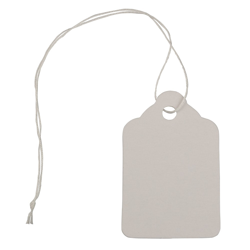 JAM Paper Mini Gift Tags, 1-3/4in x 1-1/16in, White, Pack Of 75 Tags