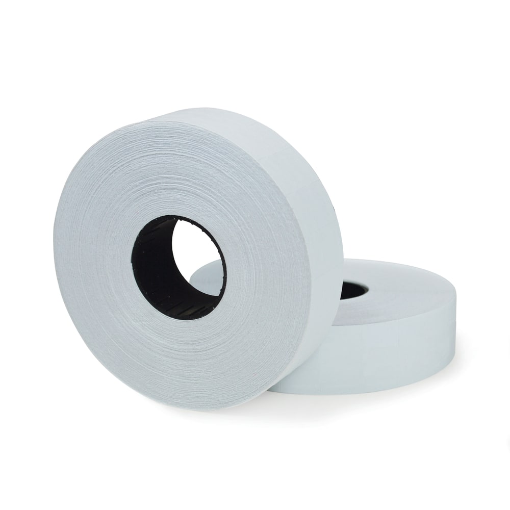 Office Depot Brand 2-Line Price-Marking Labels, White, 1,750 Labels Per Roll, Pack Of 2 Rolls