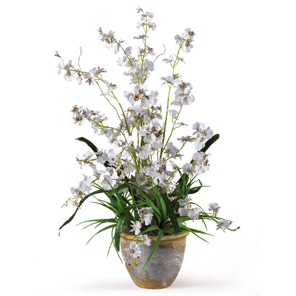 Nearly Natural 26in Dancing Lady Orchid With Vase