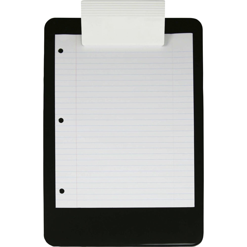 Saunders Antimicrobial Clipboard - 8 1/2in x 11in - Black, White - 1 Each