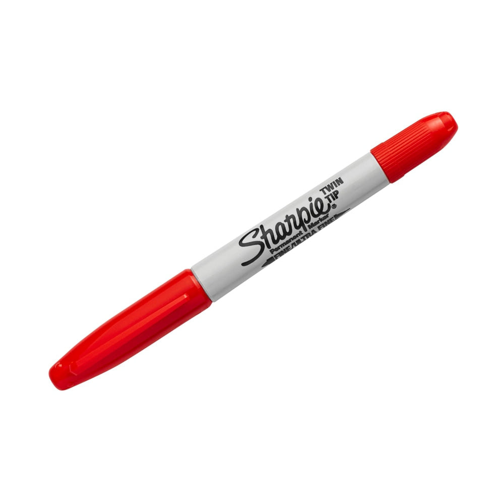 Sharpie Twin-Tip Permanent Marker, Red