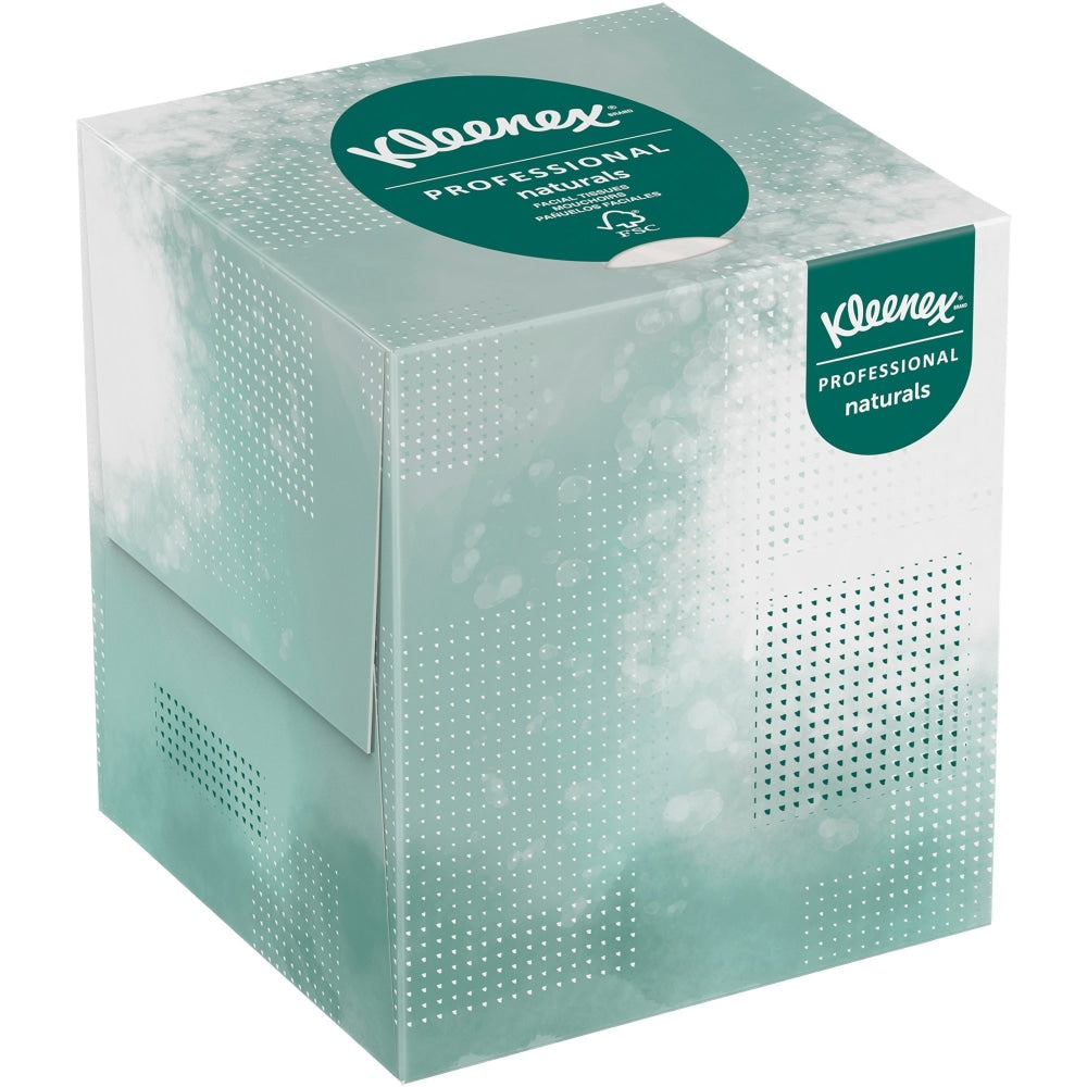 Kleenex Naturals Premium Facial Tissue, 95 Sheets Per Cube