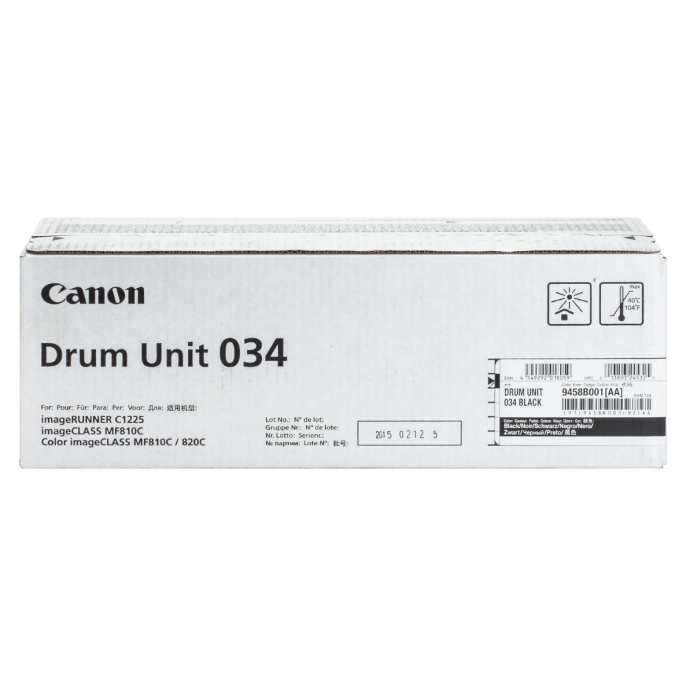 Canon 034 Black Drum Unit, 9458B001