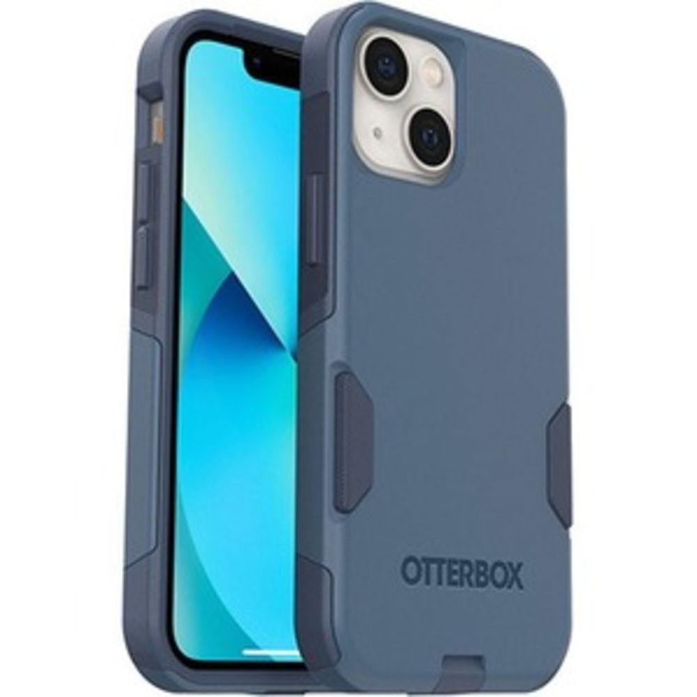 OtterBox iPhone 13 mini Commuter Series Antimicrobial Case - For Apple iPhone 13 mini, iPhone 12 mini Smartphone - Rock Skip Way (Blue)