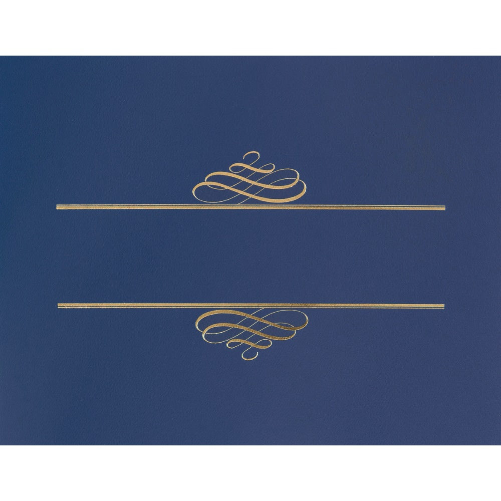 Great Papers! Value Certificate Cover, 12in x 9 3/8in, Navy, Pack Of 5