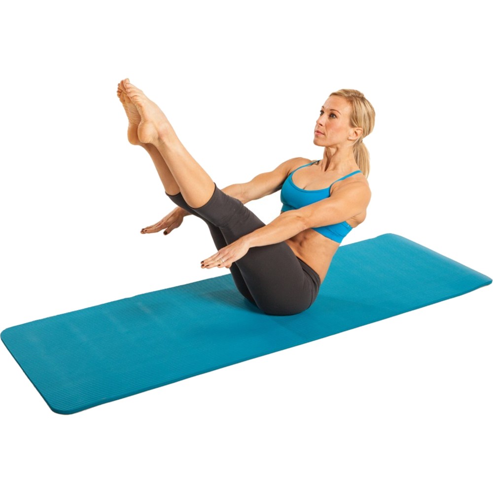 GoFit GF-PMAT Pilates Mat - Floor - 72in Length x 24in Width x 0.500in Thickness - Blue