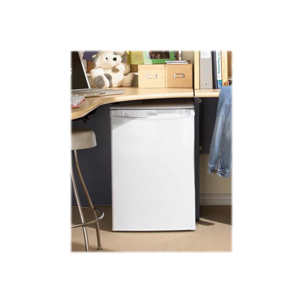 Danby Designer Compact All Refrigerator - 2.60 ft³ - Auto-defrost - Reversible - 2.60 ft³ Net Refrigerator Capacity - 253 kWh per Year - White - Smooth - Built-in