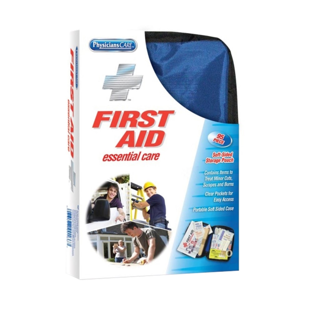 PhysiciansCare Soft-Sided First Aid Kit, Blue, 95 Pieces