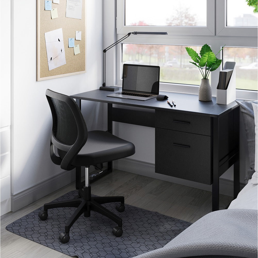 Realspace Halton 48inW Computer Desk, Black