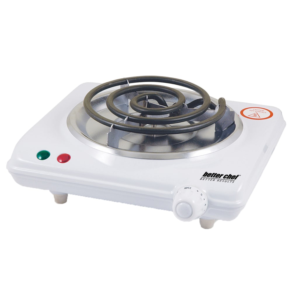 Better Chef Electric Single Burner Range, 3inH x 8inW x 9inD, White