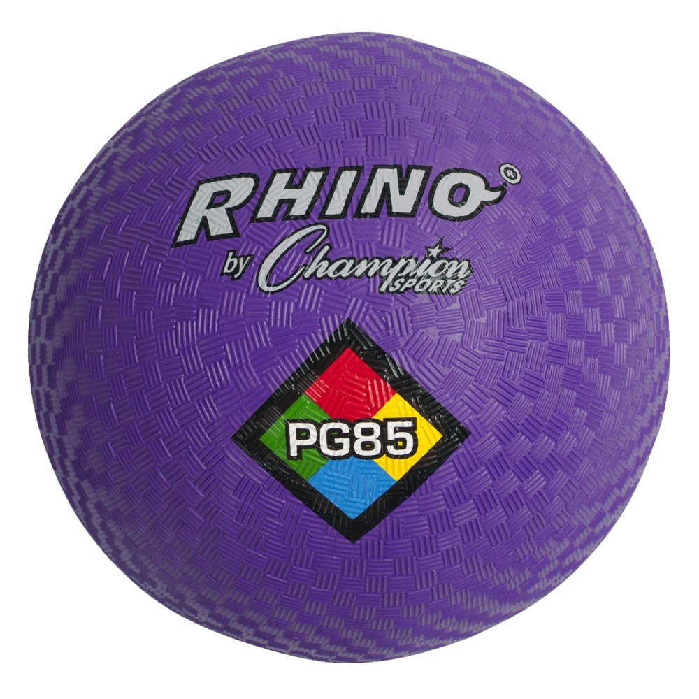 Champion Sports Playground Balls, 8-1/2in, Purple, Pack Of 3 Balls