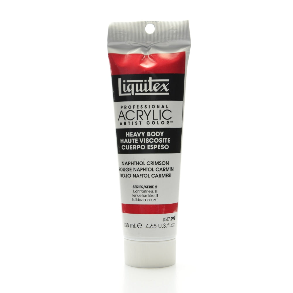 Liquitex Heavy Body Professional Artist Acrylic Colors, 4.65 Oz, Naphthol Crimson