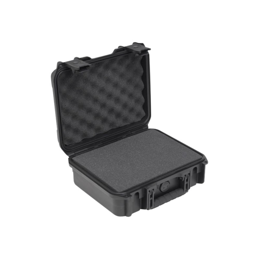 SKB Cases iSeries Injection-Molded Mil-Standard Waterproof Case With Foam, 12inH x 9inW x 4-1/2inD, Black