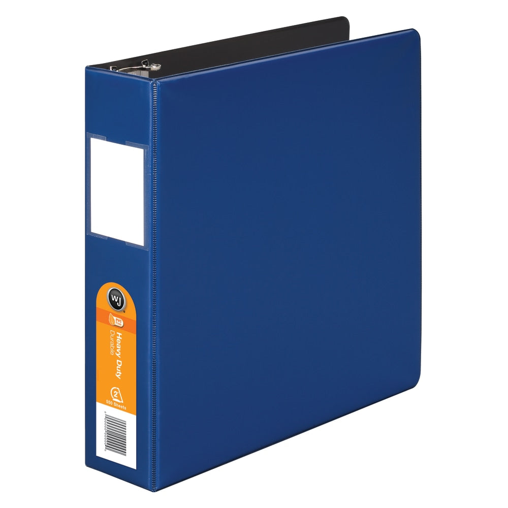 Wilson Jones Heavy-Duty 3-Ring Binder, 2in D-Rings, Dark Blue