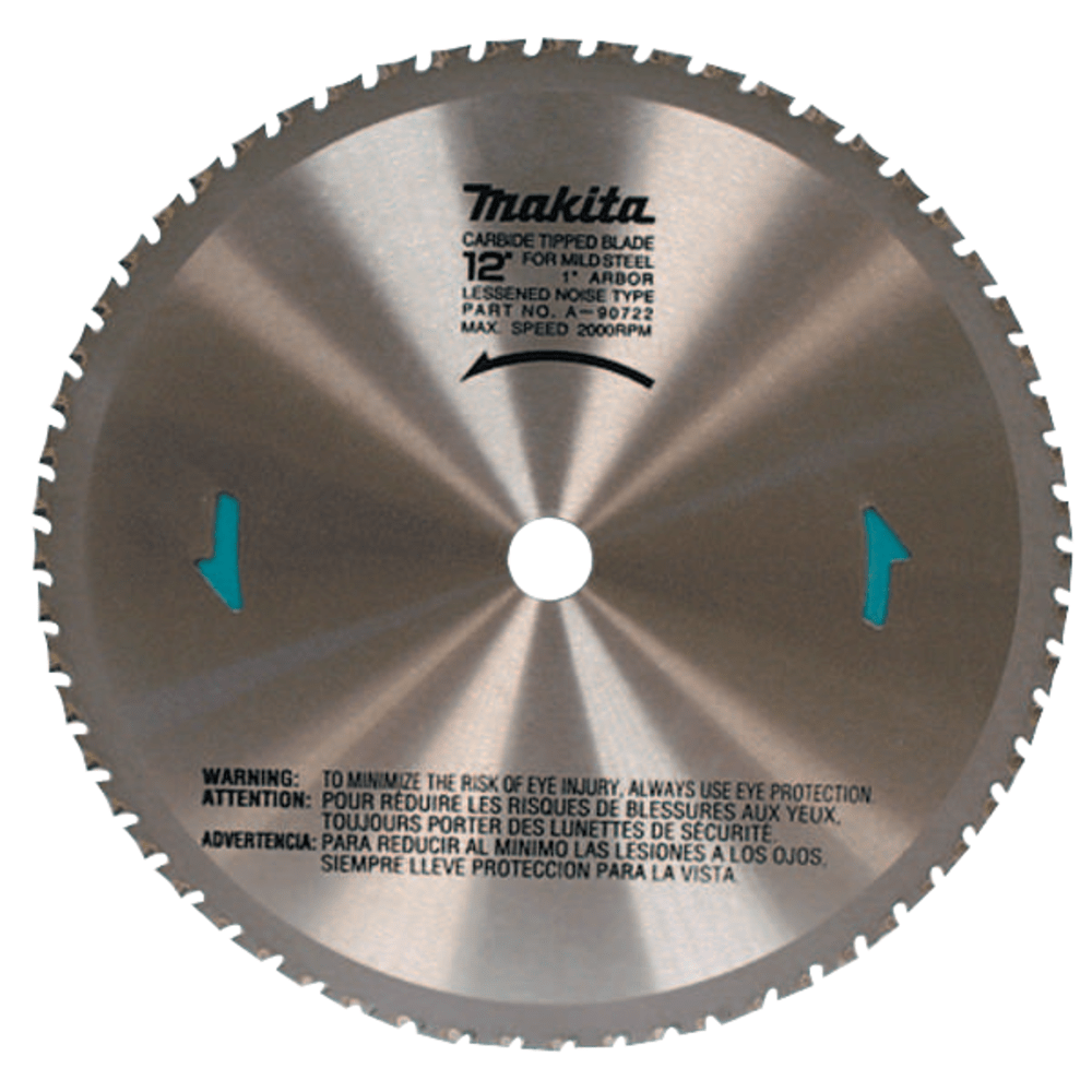 Makita Carbide Tip 60-Tooth Dry Cut Metal Blade, 12in Diameter