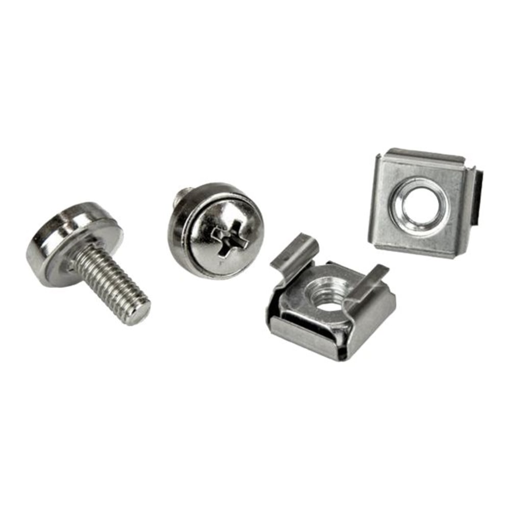 StarTech.com Rack Screws - 20 Pack - Installation Tool - 12 mm M5 Screws - M5 Nuts - Cabinet Mounting Screws and Cage Nuts