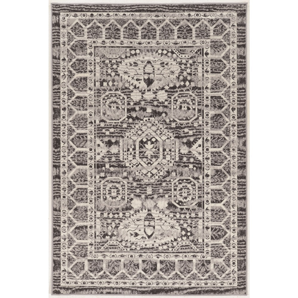 Linon Paramount Area Rug, 8ft x 10ft, Hamadan Gray/Charcoal