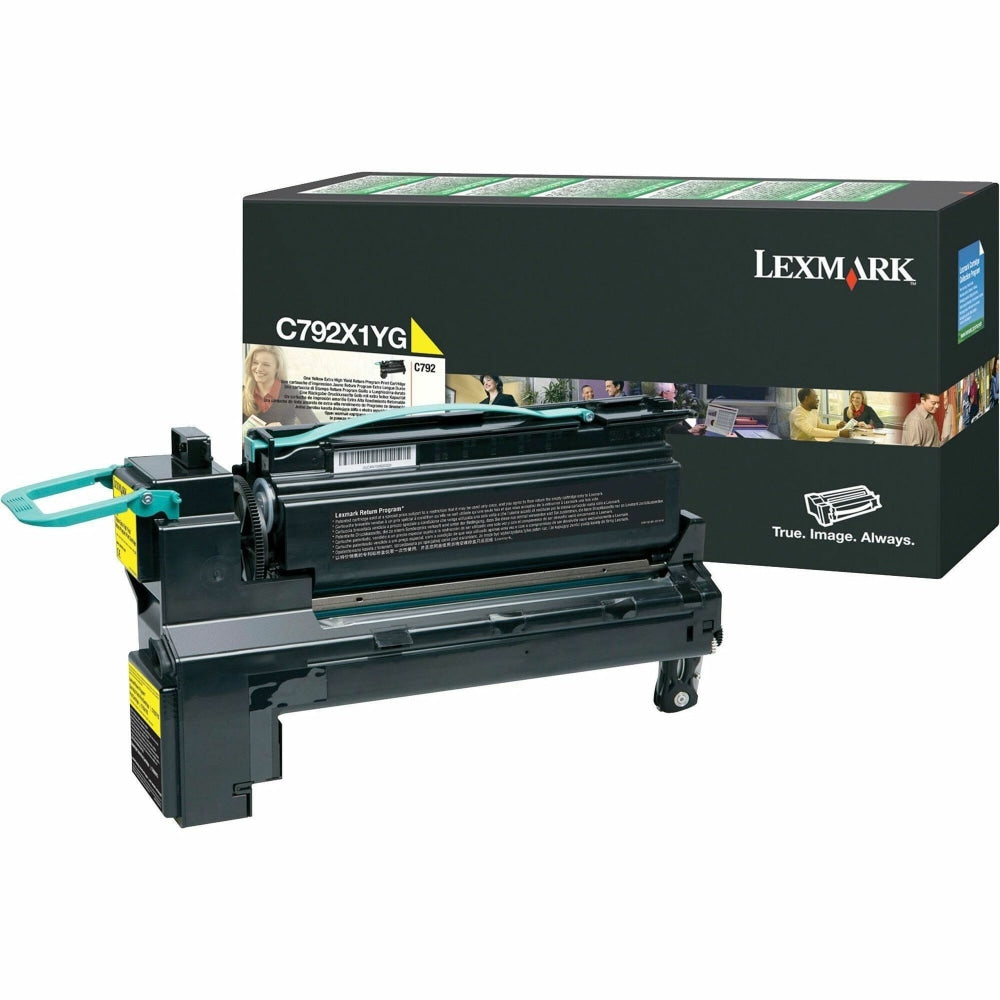 Lexmark C792X1YG Yellow Extra-High Yield Return Program Toner Cartridge