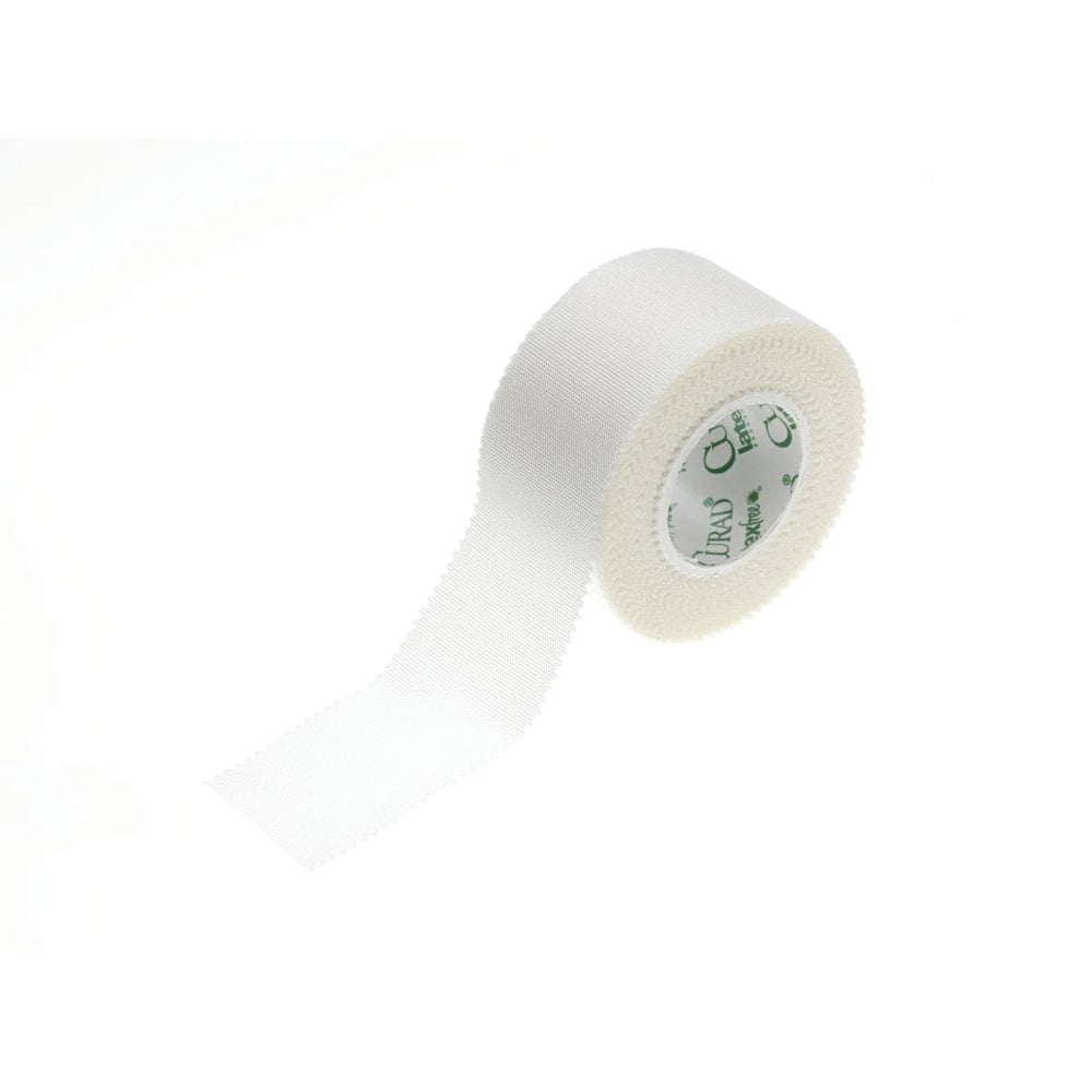 CURAD Cloth Silk Adhesive Tape, 1in x 10 Yd., 12 rolls/box, White