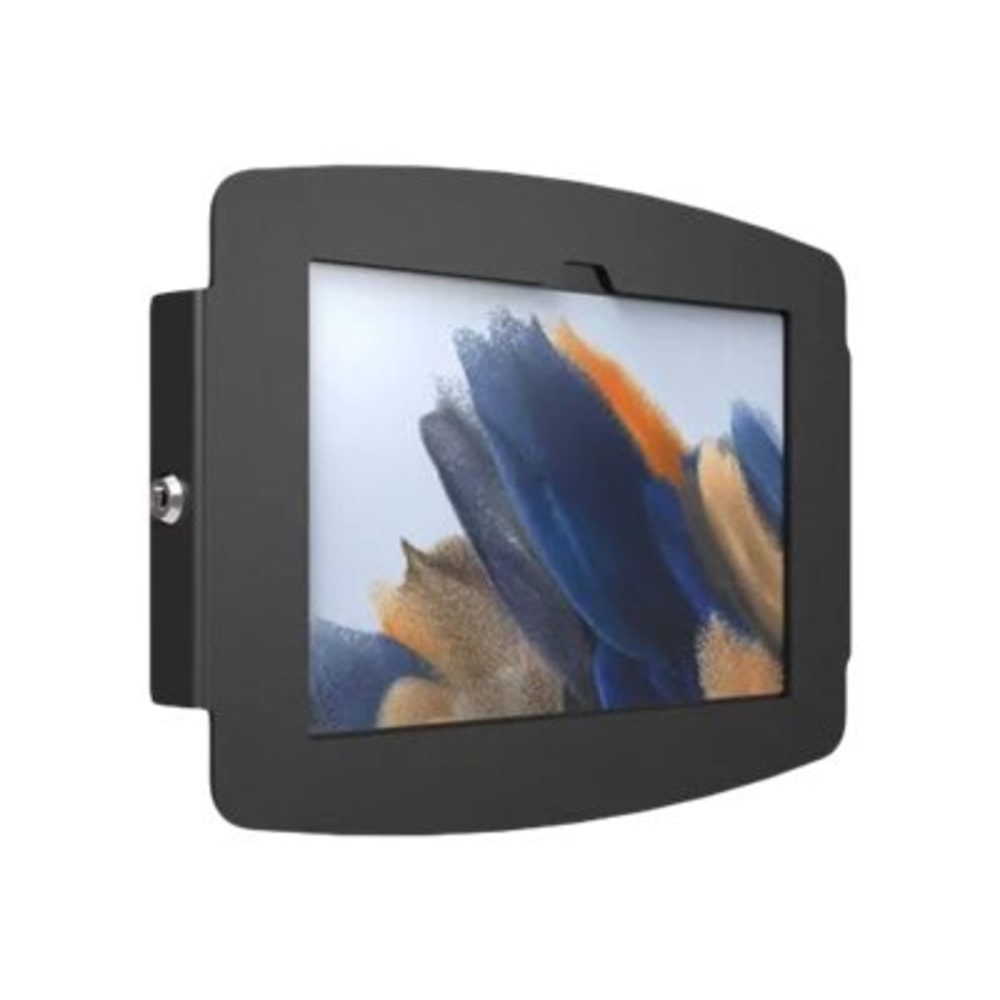 Compulocks Galaxy Tab A8 10.5in Space Enclosure Wall Mount Black - High-Grade Aluminum Enclosure, Conceals charging cable, Quick Lock and Unlock Keyed Lock, 100mm x 100mm VESA Pattern,2 Enclosure Keys