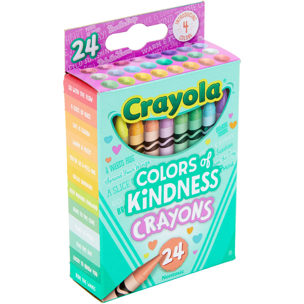 Crayola Colors of Kindness Crayons, Assorted Colors, Box Of 24 Crayons