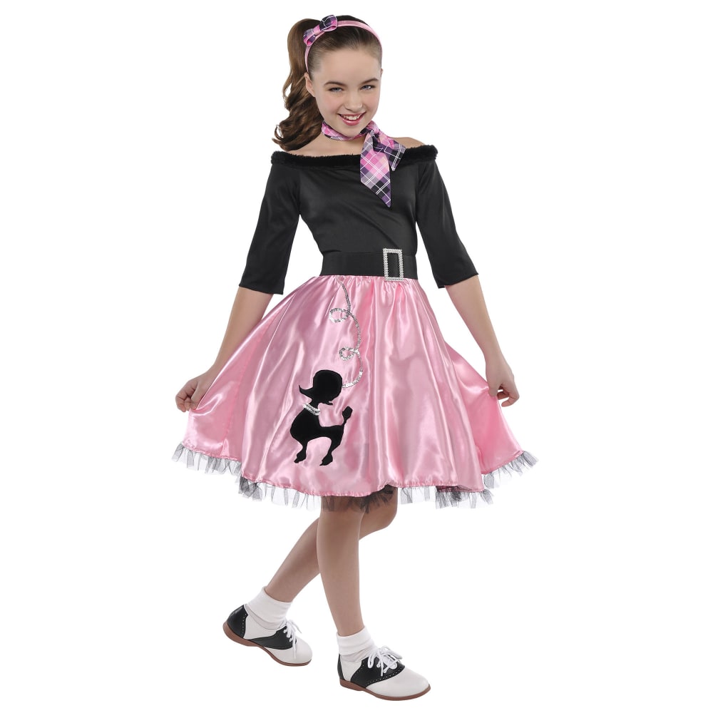 Amscan Miss Sock Hop Girls Halloween Costume, Extra-Large