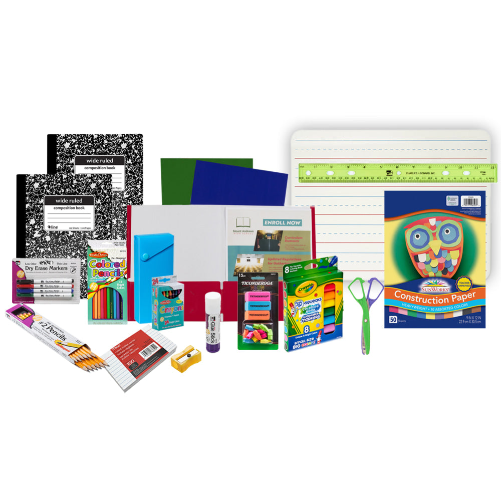 Basic 16-Piece School Kit, Grades K-2