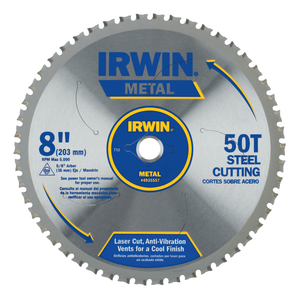 Metal Cutting Blades, 8 in, 50 Teeth