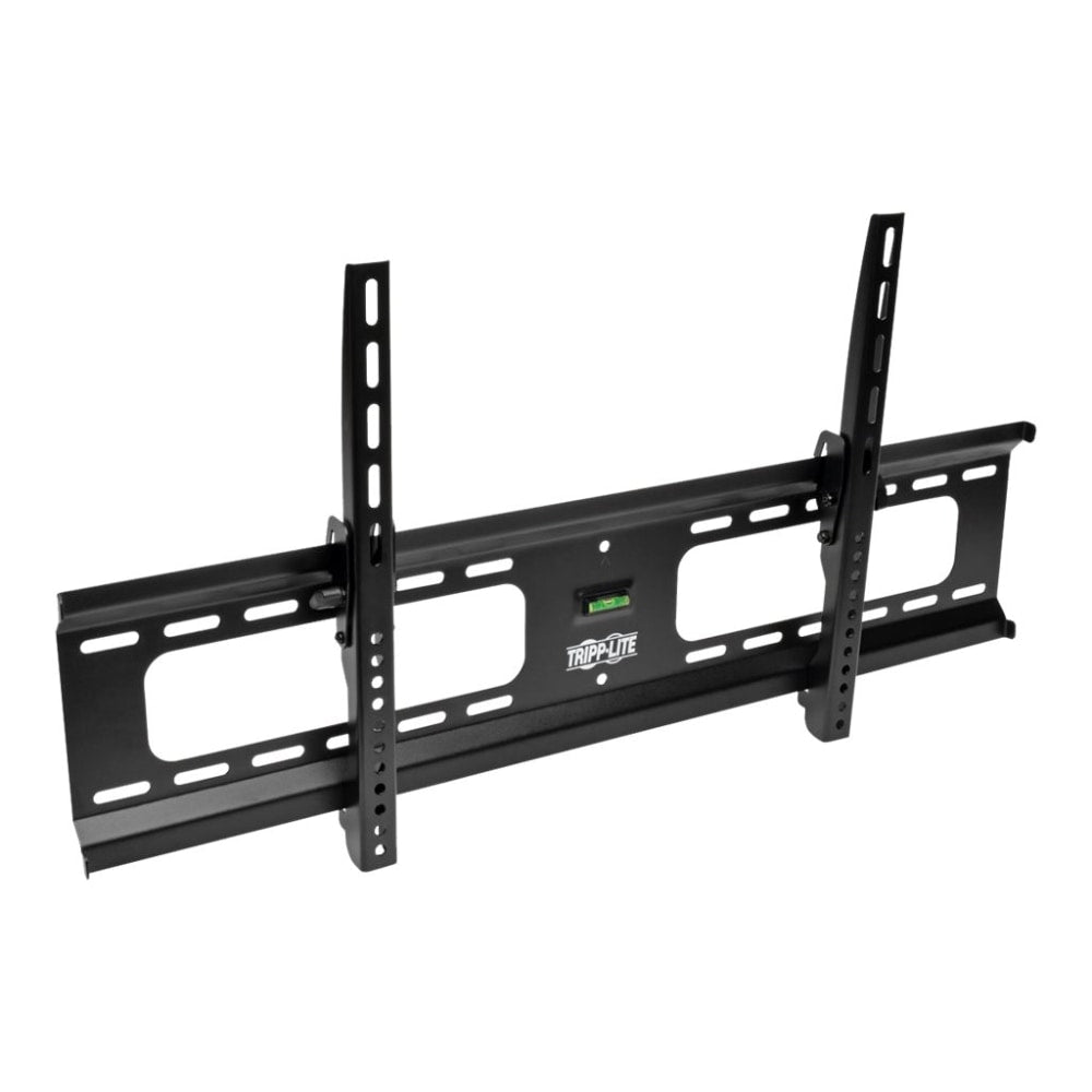 Eaton Tripp Lite Series Heavy-Duty Tilt Wall Mount for 37in to 80in TVs and Monitors, Flat or Curved Screens, UL Certified - Bracket - for flat panel - steel - black - screen size: 37in-80in - wall-mountable