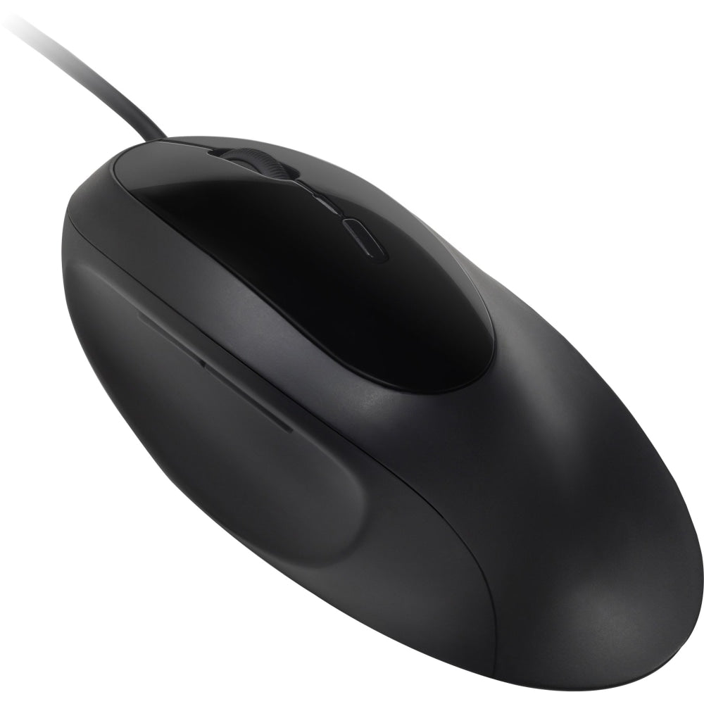 Kensington Pro Fit Ergo Wired Mouse - Cable - Black - USB - 3200 dpi - 5 Button(s)