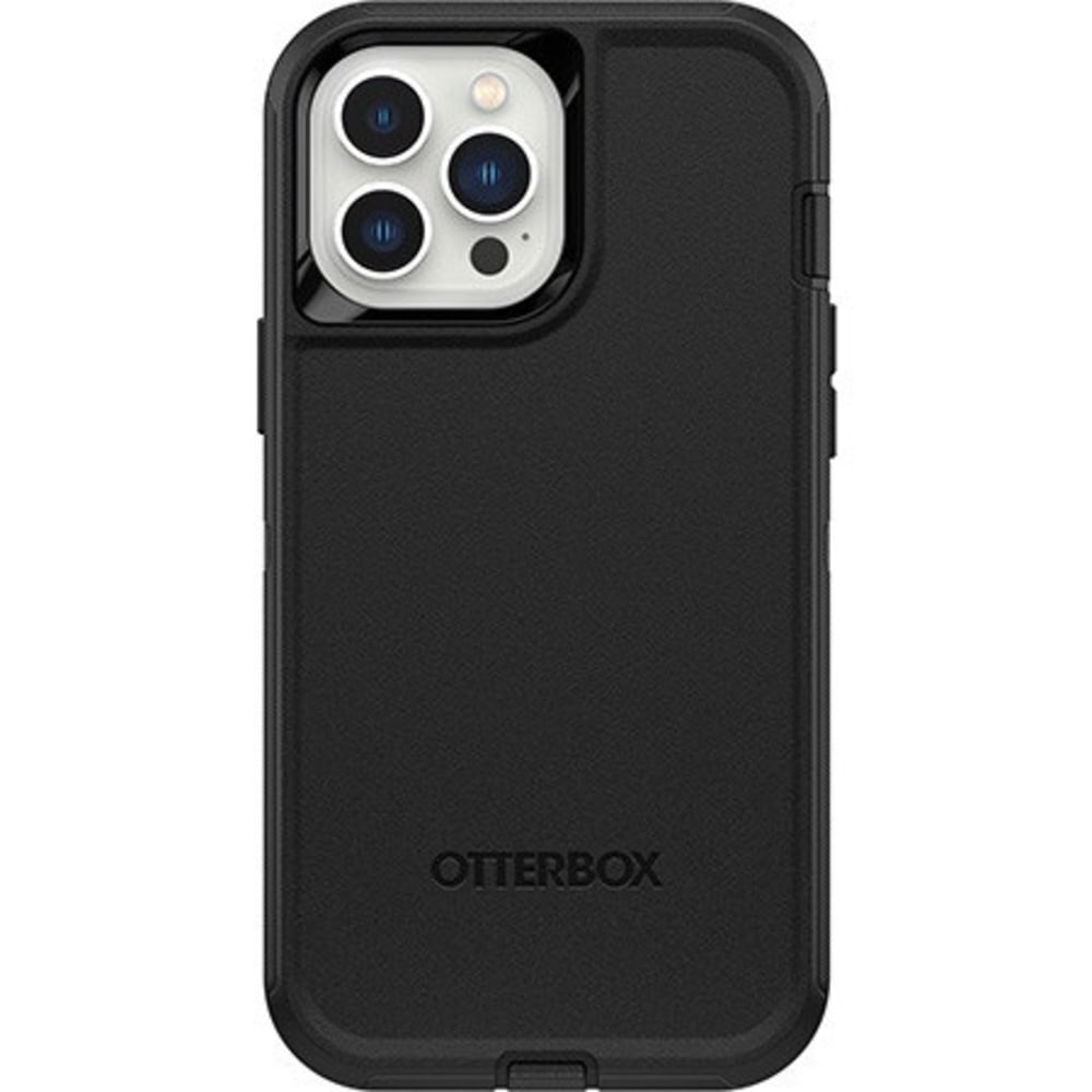 OtterBox Defender Rugged Carrying Case (Holster) Apple iPhone 13 Pro Max, iPhone 12 Pro Max Smartphone - Black