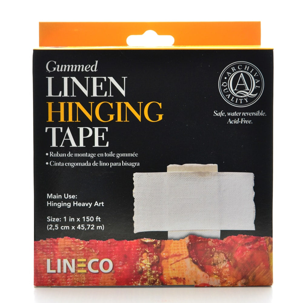 Lineco Gummed Linen Tape, 1in x 1,800, White