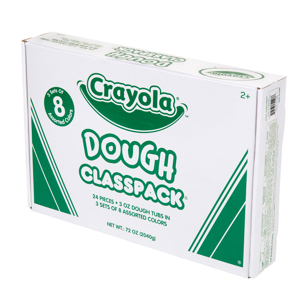 Crayola Modeling Dough, 3 Oz, Assorted Colors, Pack Of 24 Tubs