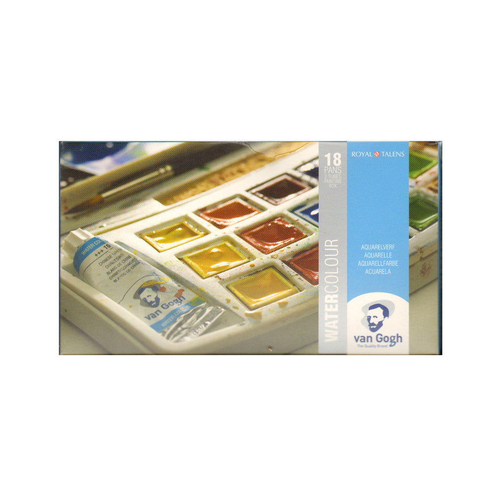 Van Gogh Watercolor Pocket Box, 5in x 4in x 3/4in, Set Of 12