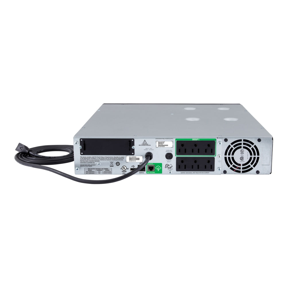 APC Smart-UPS 6-Outlet Rack-Mount Uninterruptible Power Supply, 1,440VA/1,000 Watts, SMT1500RM2UC