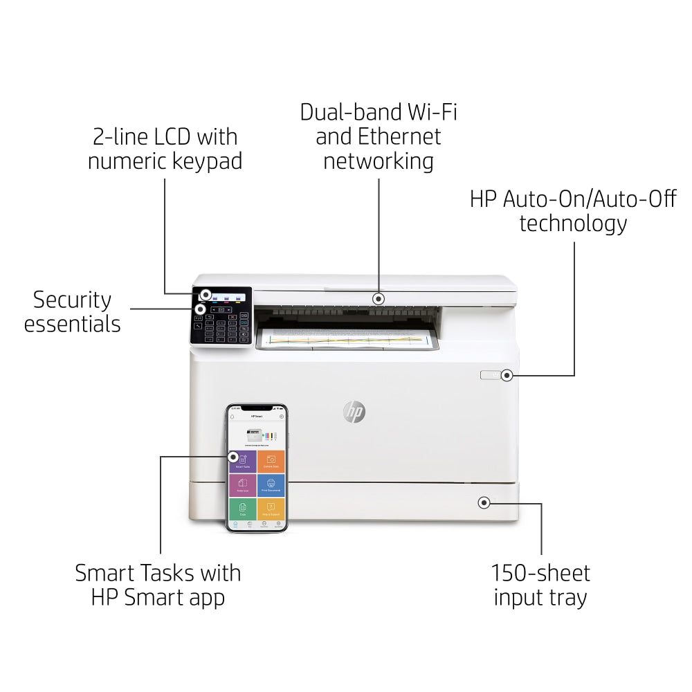 HP LaserJet Pro M182nw Wireless Laser All-In-One Color Printer