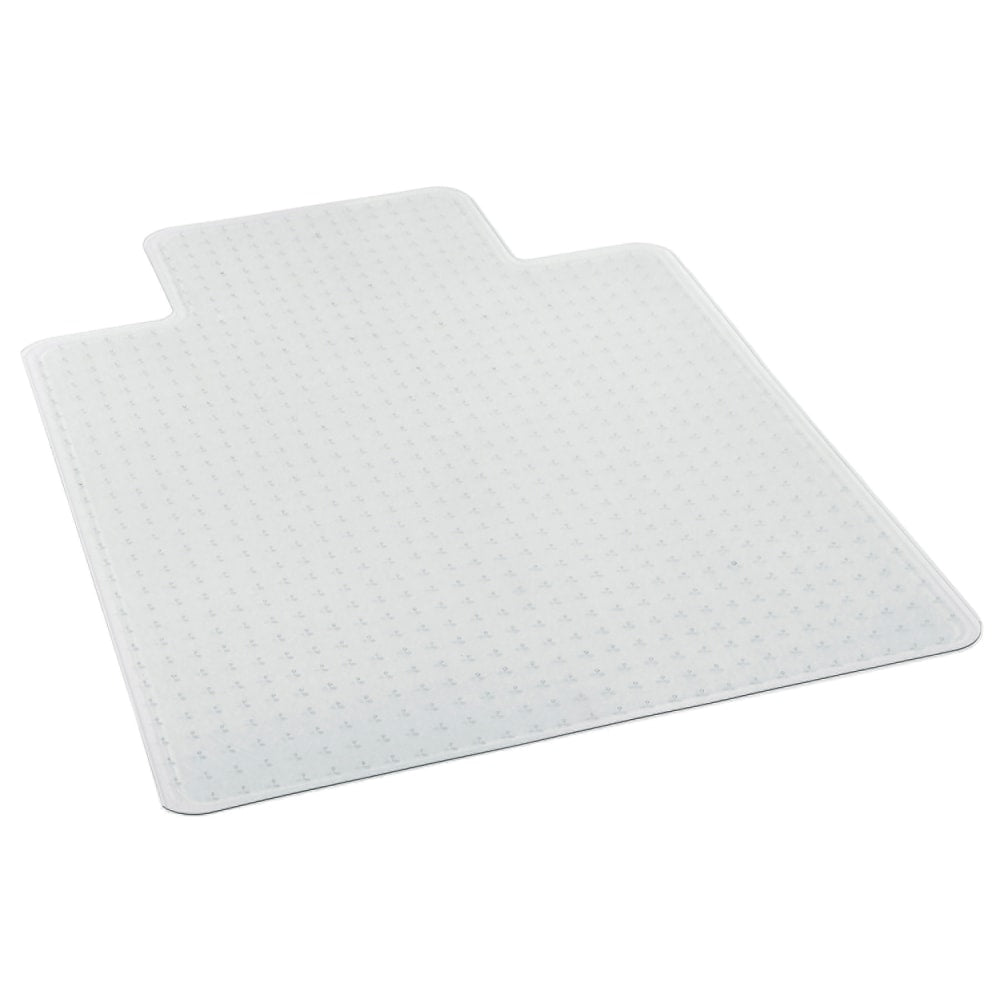 Deflecto Glass Clear Chair Mat, For Medium Pile Carpets, With Lip, 36in x 48in, Clear