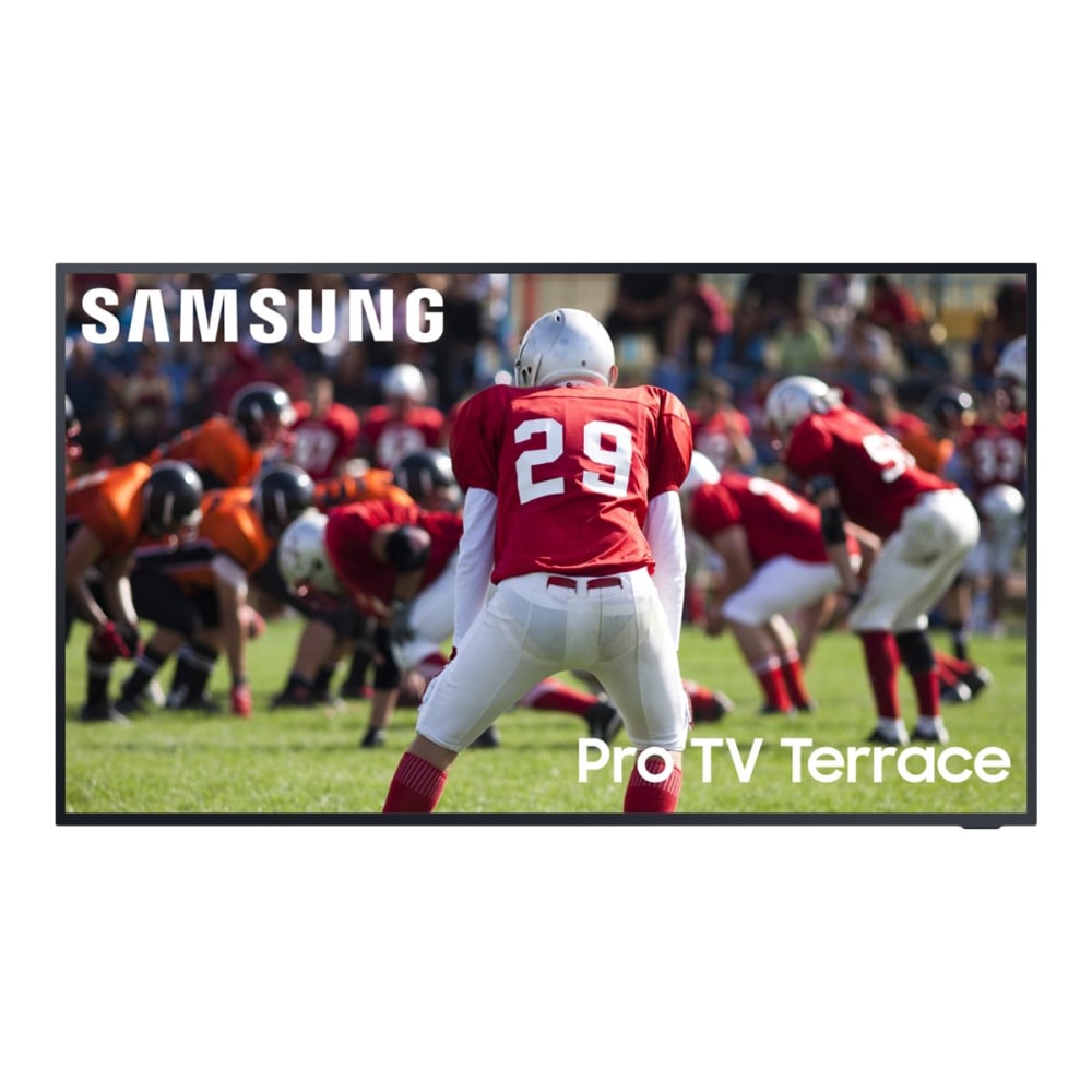 Samsung BH65T - 65in Diagonal Class The Terrace LED-backlit LCD TV - QLED - digital signage outdoor - Smart TV - Tizen OS - 4K UHD (2160p) 3840 x 2160 - HDR - Quantum Dot - titan black