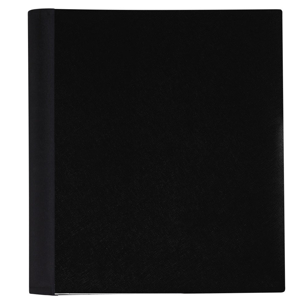 Office Depot Brand Stellar Notebook With Spine Cover, 8-1/2in x 11in, 1 Subject, College Ruled, 100 Sheets, Black