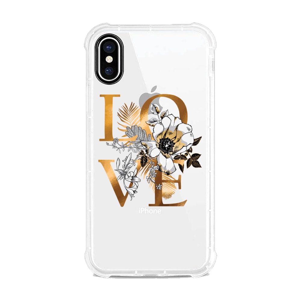 OTM Essentials Tough Edge Case For iPhone X/Xs, Gold Foil, OP-SP-Z130A