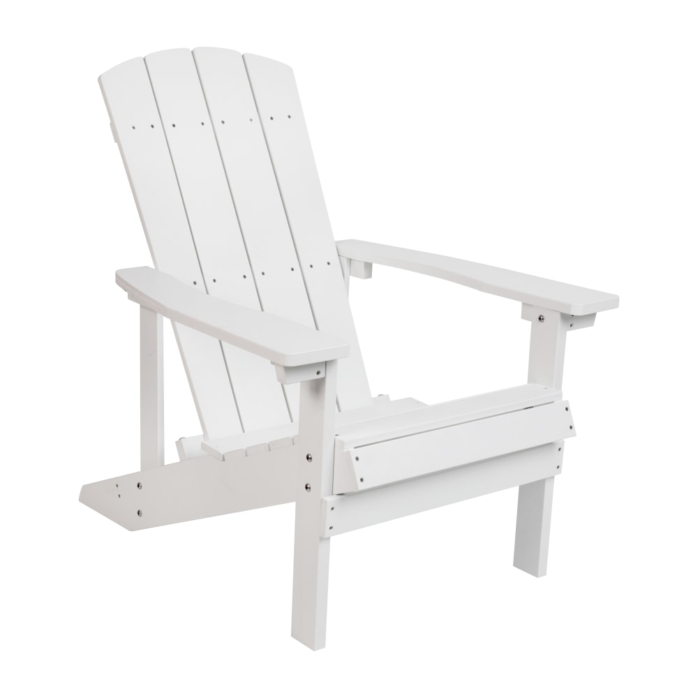 Flash Furniture Charlestown All-Weather Adirondack Chair, White